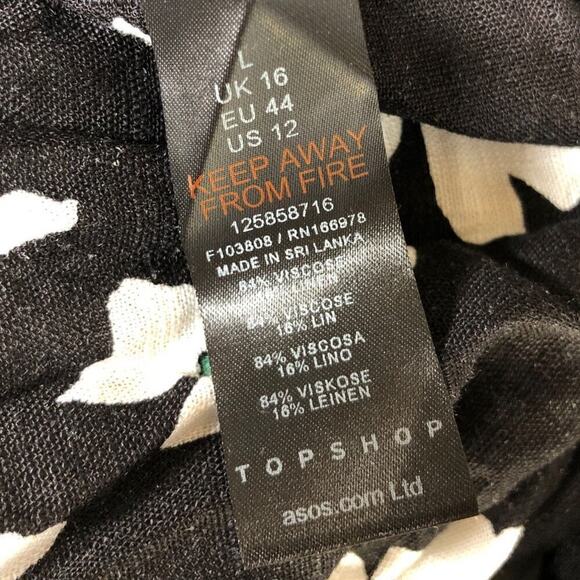 Topshop Romper Elasticated Channel Long Sleeve Tie Keyhole Back Multi Floral 12 - Picture 10 of 12